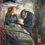Edvard Munch The Sick girl oil painting reproduction